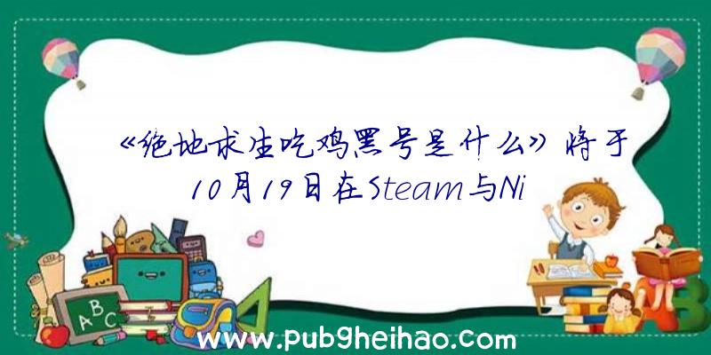 《绝地求生吃鸡黑号是什么》将于10月19日在Steam与Nintendo